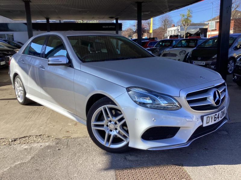 2015 Mercedes-Benz E Class 2.1 E220 Bluetec Amg Line G-Tronic+ Euro 6 (s/s) 4dr in Silver — image 1