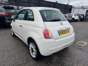 2009 Fiat 500 1.2 Pop Euro 5 (s/s) 3dr in White — image 5
