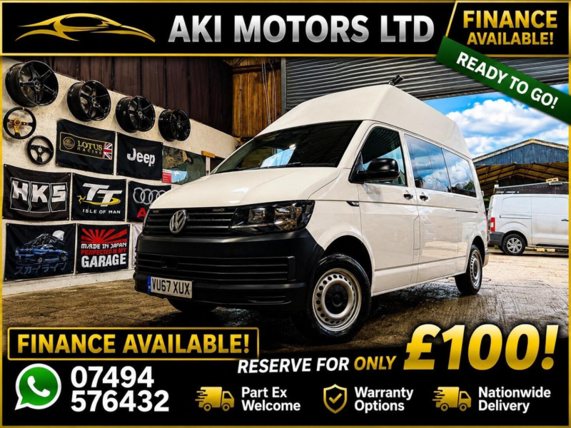 2017 Volkswagen Transporter 2.0 Tdi T32 Bluemotion Tech Startline Fwd Lwb Euro 6 (s/s) 5dr in White — image 1