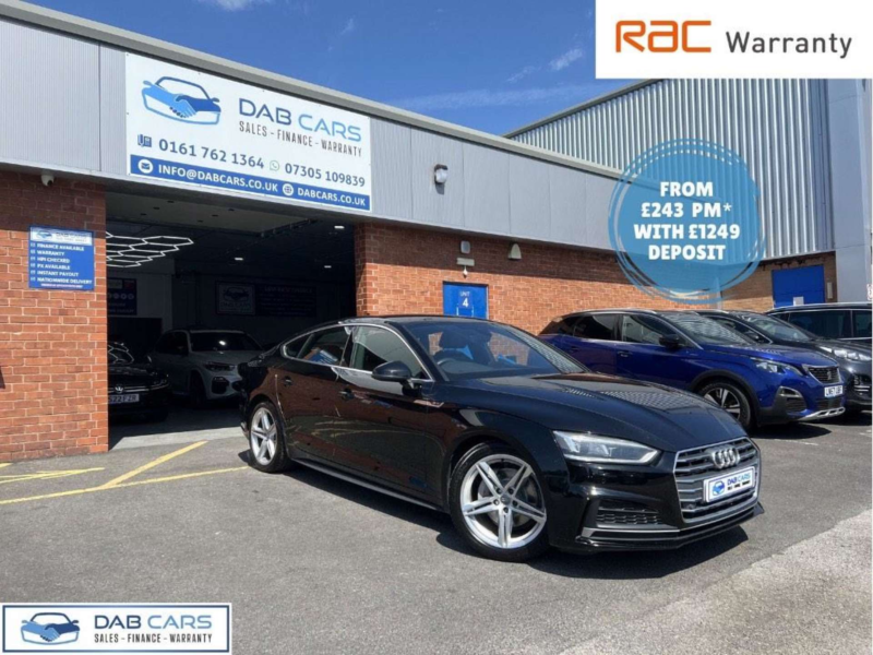 2018 Audi A5 2.0 Tdi Ultra S Line Sportback S Tronic Euro 6 (s/s) 5dr in Black — image 1