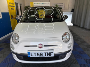 2009 Fiat 500 1.2 Lounge Euro 5 (s/s) 3dr in Black — image 3