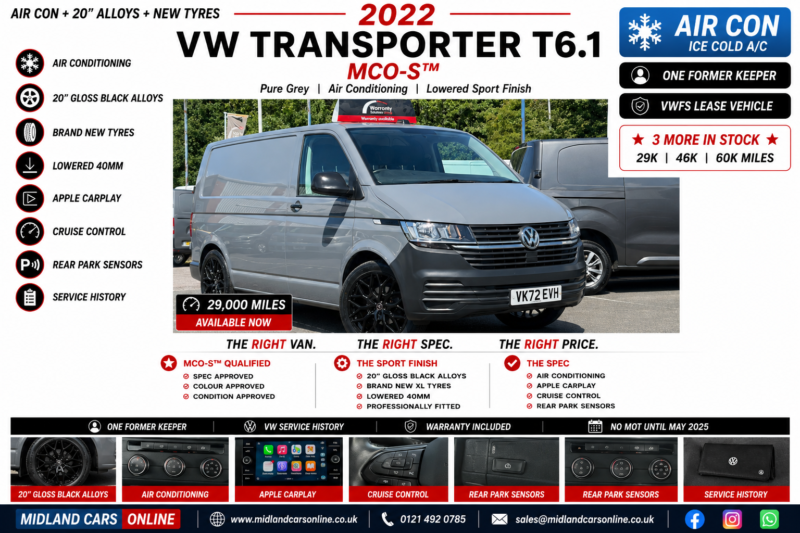 2022 Volkswagen Transporter 2.0 Tdi T28 Startline in Grey — image 1