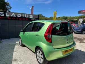 2009 Vauxhall Agila 1.2 16v Design Euro 4 5dr in Green — image 4