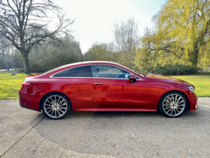 2018 Mercedes-Benz E Class E220d Amg Line Premium Coupe in Red — image 5
