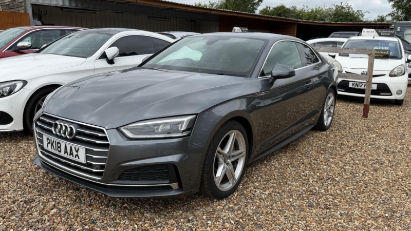 2018 Audi A5 2.0 Tdi S Line S Tronic Euro 6 (s/s) 2dr in Grey — image 1