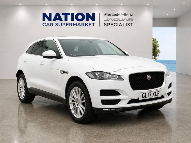 2017 Jaguar F-Pace 2.0 D180 Portfolio Auto AWD Euro 6 (s/s) 5dr in White — image 1