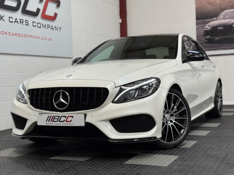 2017 Mercedes-Benz C Class 2.1 C250d Amg Line (premium Plus) G-Tronic+ Euro 6 (s/s) 4dr in White — image 1