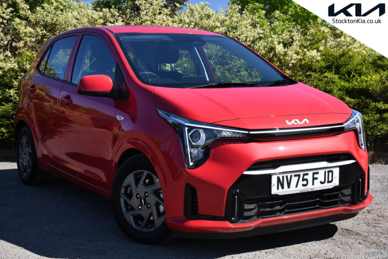 2025 Kia Picanto 1.0 Pure Hatchback 5dr Petrol Manual Euro 6 (s/s) (67 Bhp) in Red — image 1