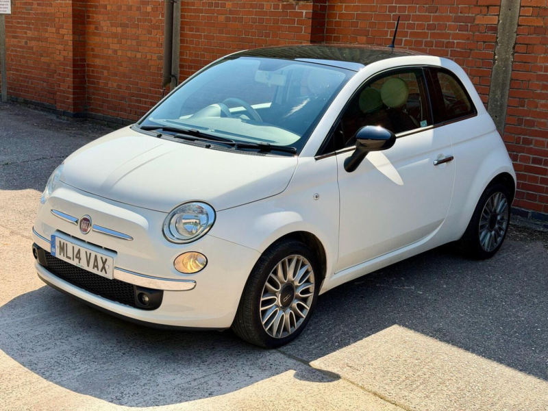 2014 Fiat 500 1.2 8v Cult Euro 6 (s/s) 3dr in White — image 1