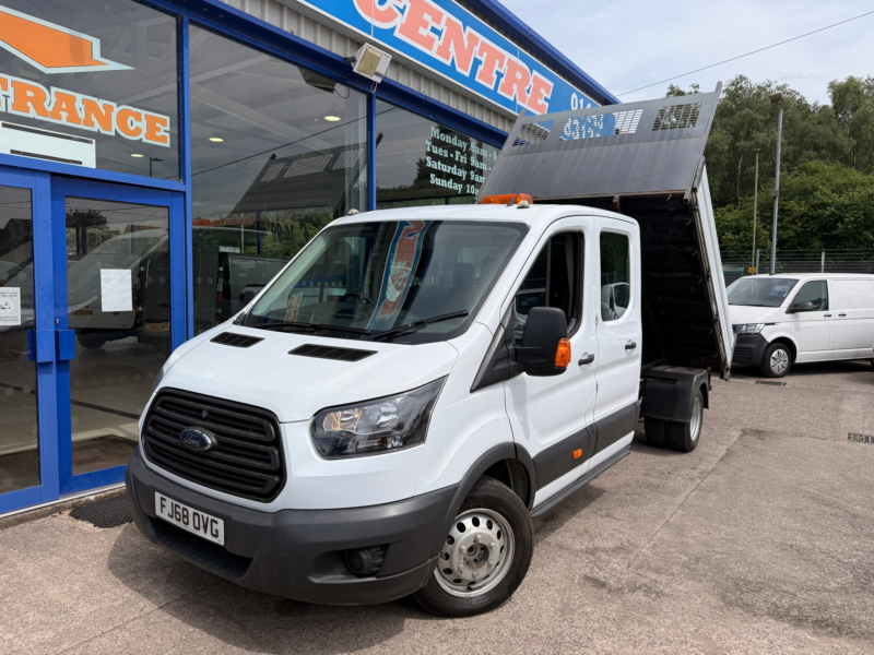 2018 Ford Transit 2.0 350 Ecoblue Double Cab Tipper 4dr Diesel Manual Rwd L3 H1 Euro 6 130 Ps in White — image 1