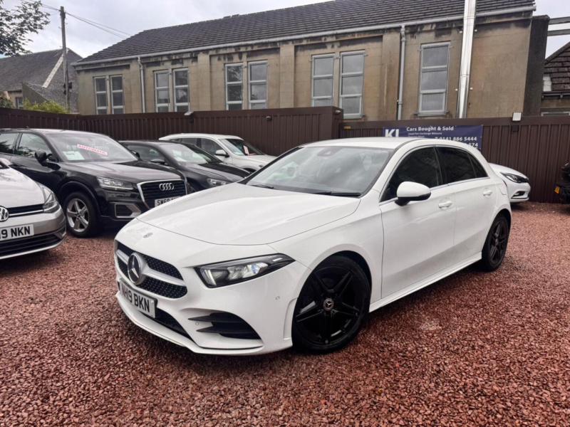2019 Mercedes-Benz A Class 1.3 A180 Amg Line (executive) Euro 6 (s/s) 5dr in White — image 1