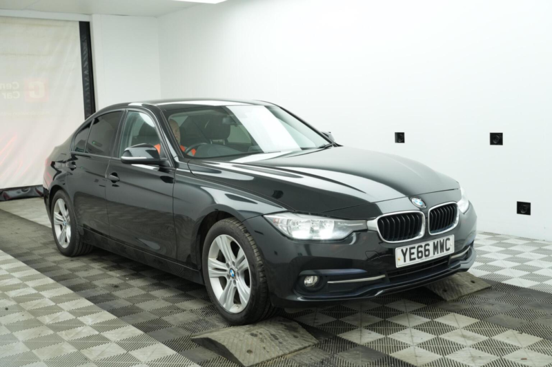 2016 BMW 3 Series 1.5 318i Sport Euro 6 (s/s) 4dr in Black — image 1