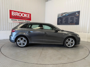 2015 Audi A3 1.4 Tfsi Cod S Line Sportback Euro 6 (s/s) 5dr in Grey — image 3