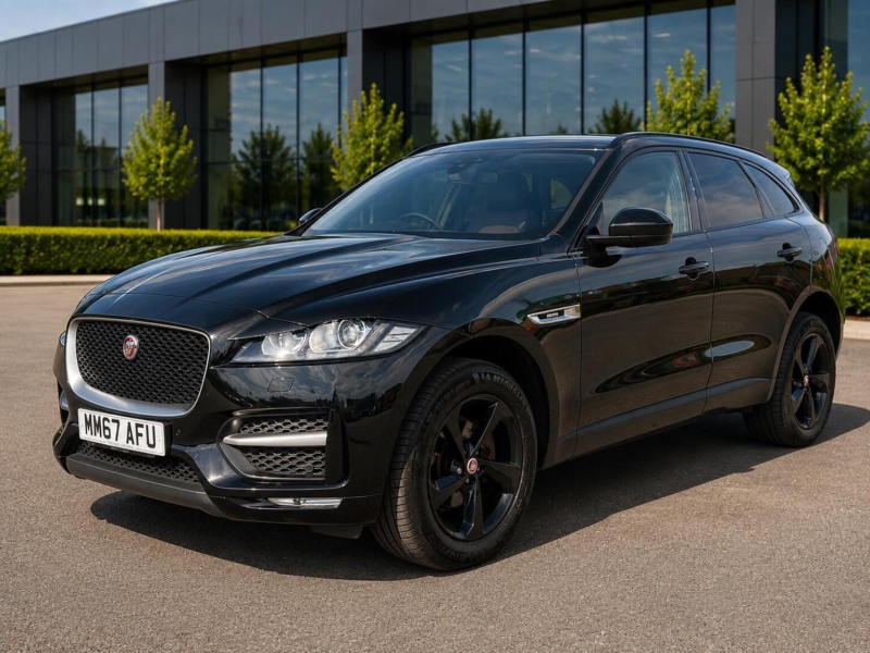 2017 Jaguar F-Pace 2.0 D180 R-Sport Auto AWD Euro 6 (s/s) 5dr in Black — image 1