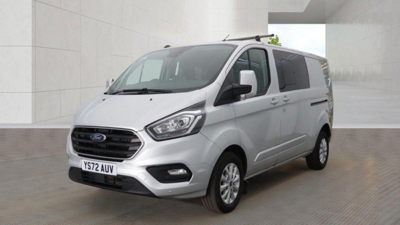 2022 Ford Transit Custom 2.0 320 Ecoblue Limited Crew Van L2 H1 Euro 6 (s/s) 5dr in Silver — image 1
