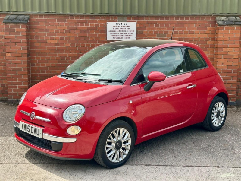 2015 Fiat 500 1.2 Lounge Euro 6 (s/s) 3dr in Red — image 1