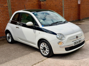 2014 Fiat 500 1.2 Lounge Euro 6 (s/s) 3dr in White — image 2