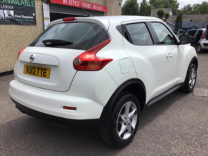 2013 Nissan Juke 1.6 Visia Euro 5 5dr in White — image 3