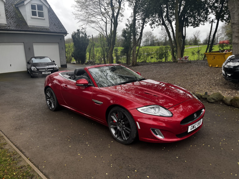 2012 Jaguar Xkr 5.0 V8 Supercharged Convertable,red/black Leather,sat Nav And More.fsh in Red — image 1