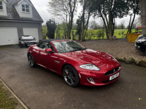 2012 Jaguar Xkr 5.0 V8 Supercharged Convertable,red/black Leather,sat Nav And More.fsh in Red — image 2