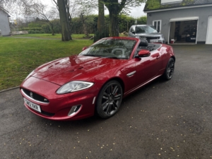 2012 Jaguar Xkr 5.0 V8 Supercharged Convertable,red/black Leather,sat Nav And More.fsh in Red — image 3