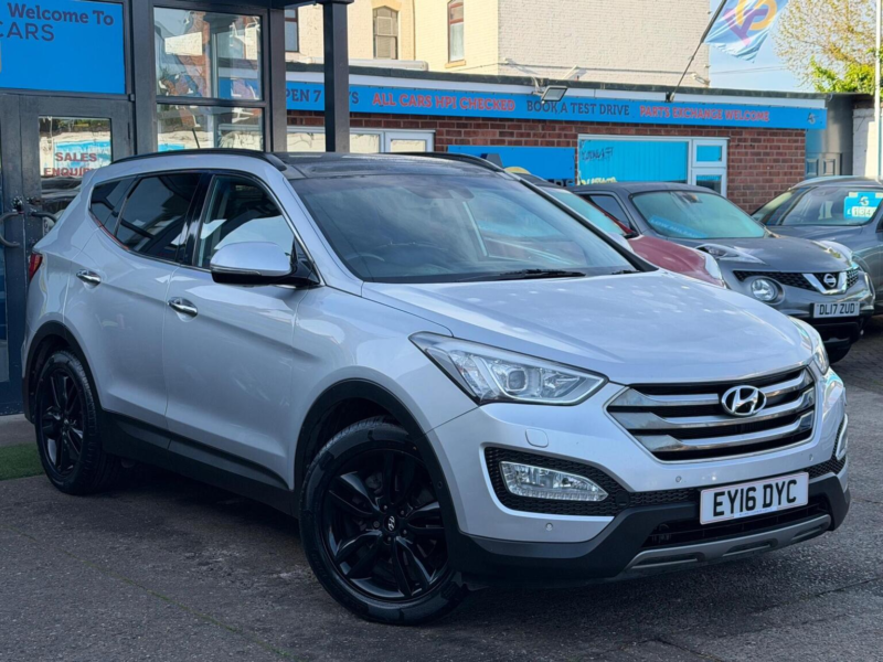 2016 Hyundai Santa Fe 2.2 Crdi Premium Se Auto 4WD Euro 5 5dr (7 Seat) in Grey — image 1