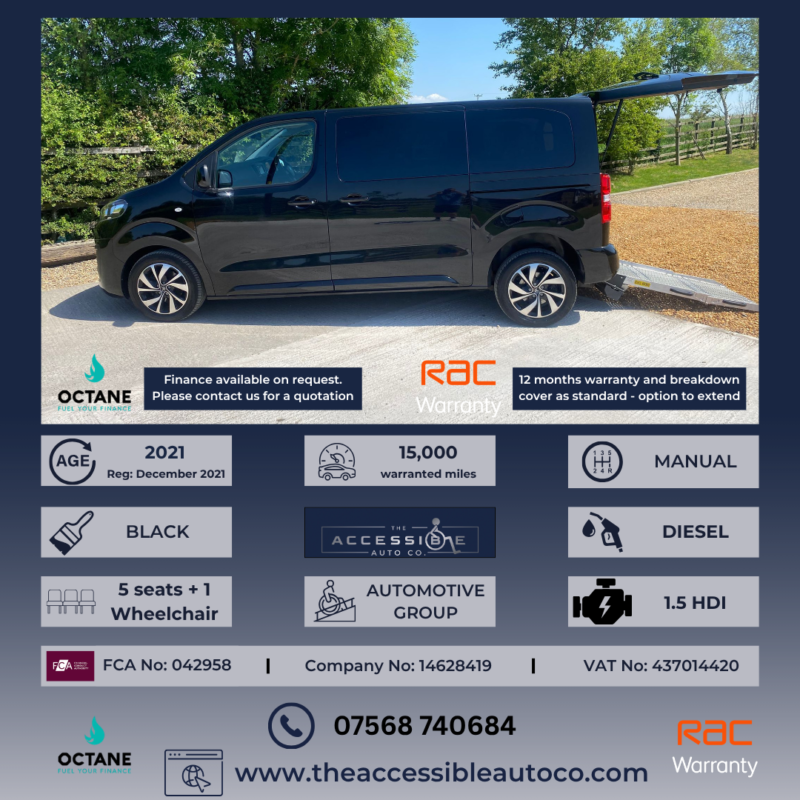 2021 Citroen Spacetourer 1.5 Bluehdi Business M 5 Seater in Black — image 1