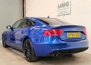 2015 Audi A5 3.0 Tdi V6 Black Edition Plus Sportback S Tronic Quattro Euro 6 (s/s) 5dr in Blue — image 4