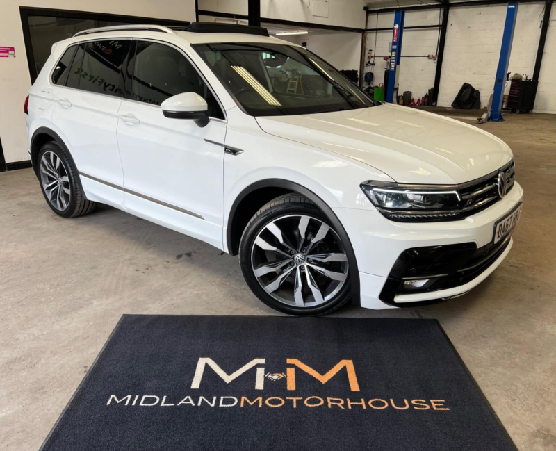 2018 Volkswagen Tiguan 2.0 Tdi R-Line DSG 4motion Euro 6 (s/s) 5dr in White — image 1