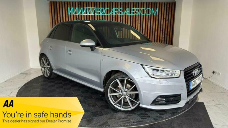 2017 Audi A1 1.6 Tdi Black Edition Sportback S Tronic Euro 6 (s/s) 5dr in Silver — image 1