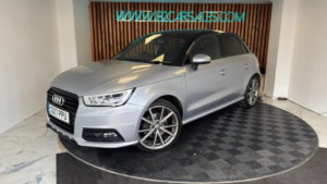 2017 Audi A1 1.6 Tdi Black Edition Sportback S Tronic Euro 6 (s/s) 5dr in Silver — image 5