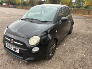 2015 Fiat 500 0.9 Twinair S Euro 6 (s/s) 3dr in Black — image 3