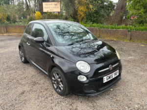 2015 Fiat 500 0.9 Twinair S Euro 6 (s/s) 3dr in Black — image 5