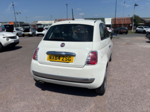 2014 Fiat 500 1.2 Lounge Euro 6 (s/s) 3dr in White — image 2