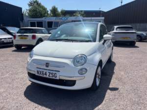 2014 Fiat 500 1.2 Lounge Euro 6 (s/s) 3dr in White — image 3