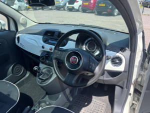 2014 Fiat 500 1.2 Lounge Euro 6 (s/s) 3dr in White — image 5