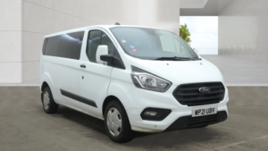 2021 Ford Transit Custom 2.0 320 Ecoblue Trend Double Cab 9 Seater 5dr Diesel Manual L2 H1 Euro 6 130 Ps in White — image 3