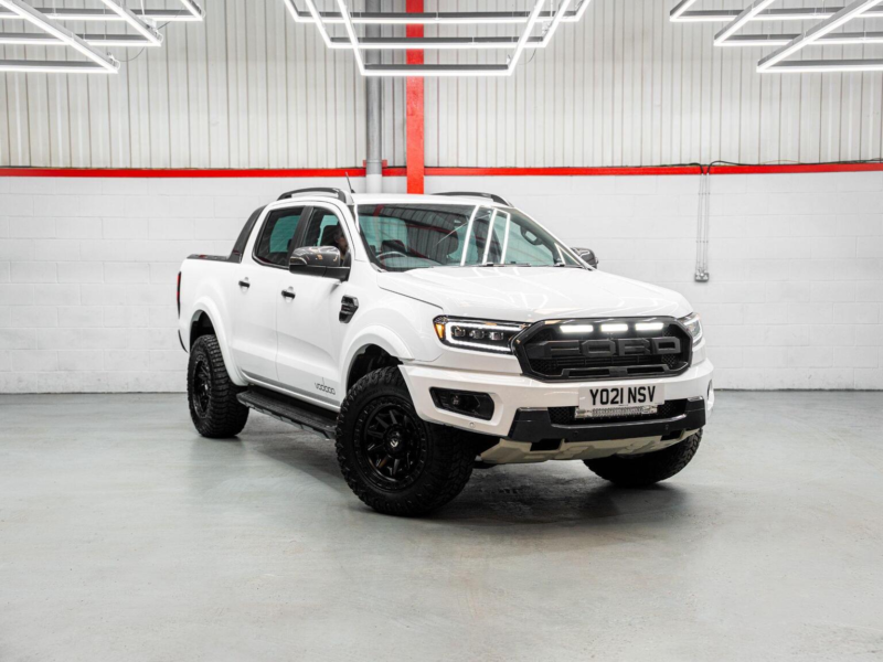2021 Ford Ranger 2.0 Ecoblue Wildtrak Auto 4WD Euro 6 (s/s) 4dr in White — image 1
