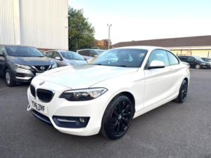 2016 BMW 2 Series 2.0 218d Sport Euro 6 (s/s) 2dr in White — image 3