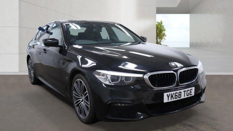 2018 BMW 5 Series 2.0 530e 9.2kwh M Sport Auto Euro 6 (s/s) 4dr in Black — image 1