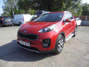 2017 Kia Sportage 1.6 T-Gdi Gt-Line Dct AWD Euro 6 5dr in Red — image 2