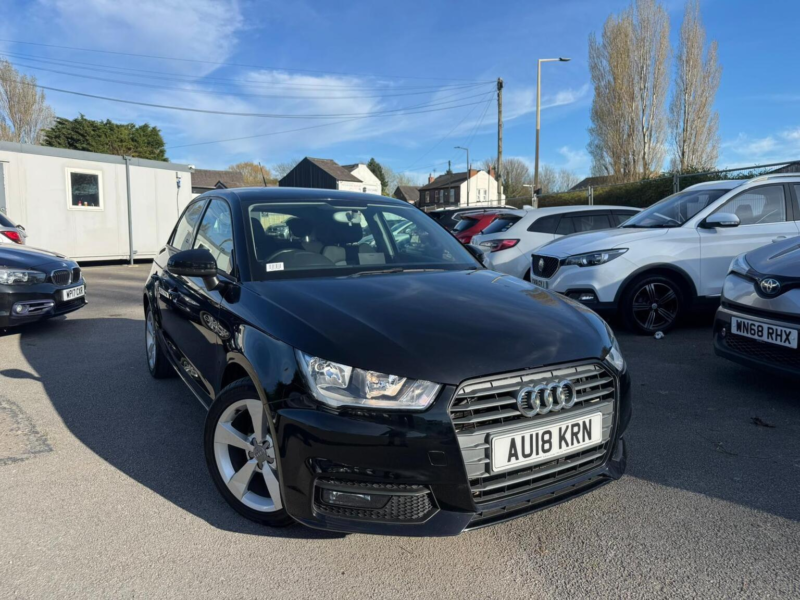 2018 Audi A1 1.0 Tfsi Sport Sportback Euro 6 (s/s) 5dr (nav) in Black — image 1