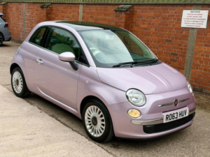 2013 Fiat 500 0.9 Twinair Lounge Dualogic Euro 5 (s/s) 3dr in Pink — image 2