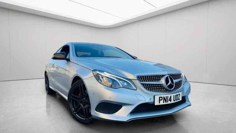 2014 Mercedes-Benz E Class 2.1 E220 Cdi Amg Sport G-Tronic+ Euro 5 (s/s) 2dr in Silver — image 1