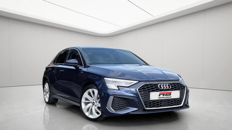 2021 Audi A3 1.4 Tfsie 40 S Line Sportback S Tronic Euro 6 (s/s) 5dr 13kwh in Blue — image 1