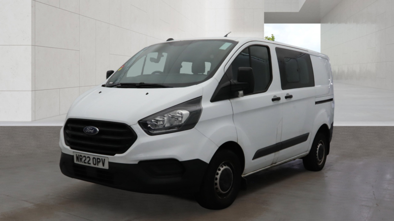 2022 Ford Transit Custom 2.0 300 Ecoblue Leader Crew Van Double Cab 5dr Diesel Manual L1 H1 Euro 6 105 Ps in White — image 1