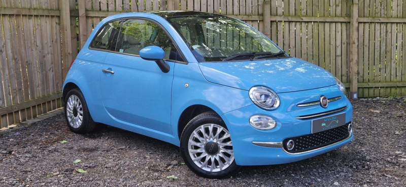2017 Fiat 500 1.2 Lounge Euro 6 (s/s) 3dr in Blue — image 1
