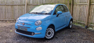 2017 Fiat 500 1.2 Lounge Euro 6 (s/s) 3dr in Blue — image 4