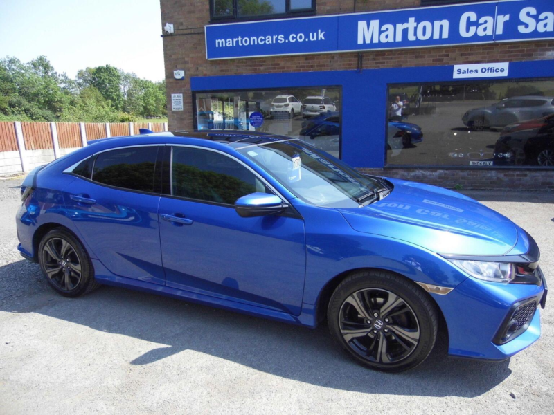2019 Honda Civic 1.0 Vtec Turbo Ex Euro 6 (s/s) 5dr in Blue — image 1