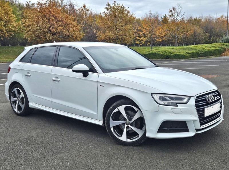 2017 Audi A3 1.6 Tdi S Line Sportback Euro 6 (s/s) 5dr in White — image 1